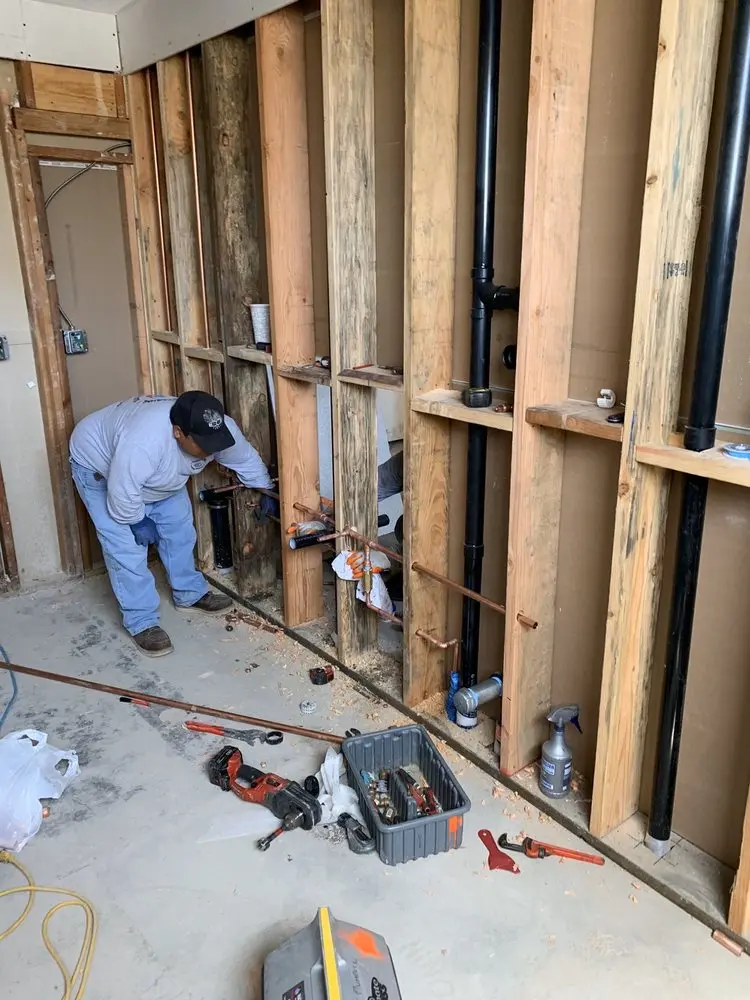 Commercial rough-in plumbing for Water Heater Replacement in Fair Haven